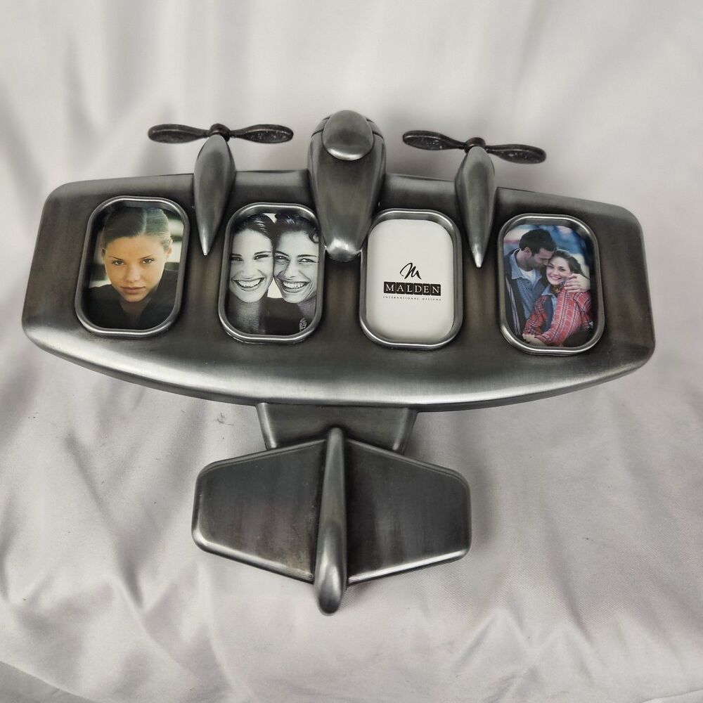 Airplane Collage Photo Frame Vintage Four Opening Malden International Designs